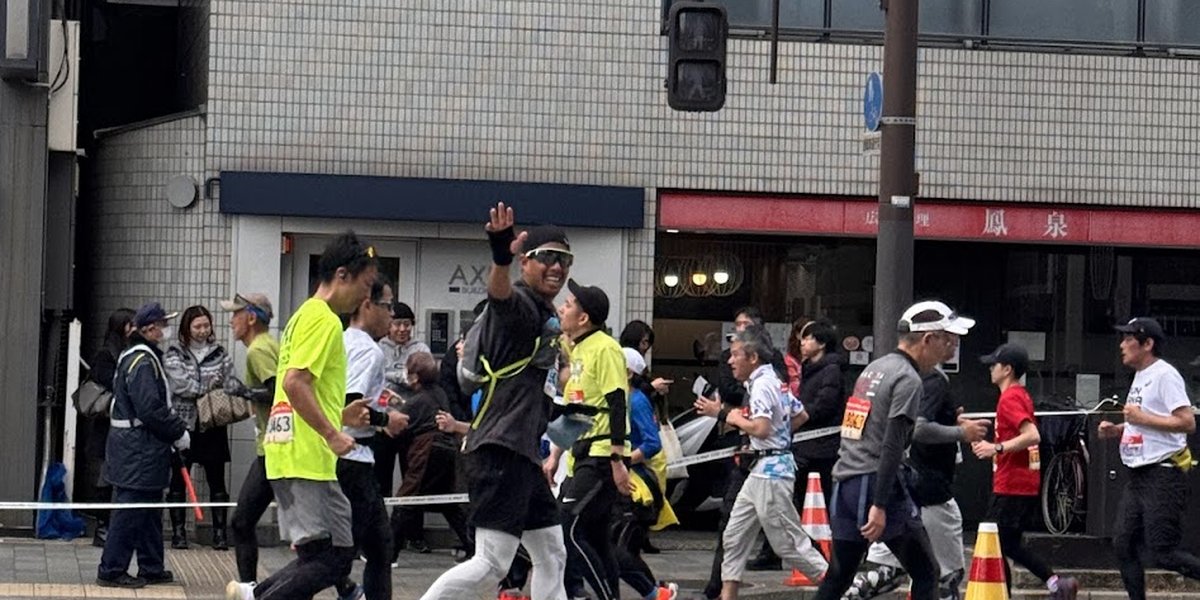 James running the 2026 Kyoto Marathon